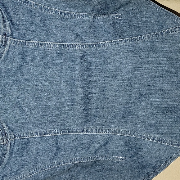 Blashe Short Sleeve Denim fitted top size L - Picture 3 of 16